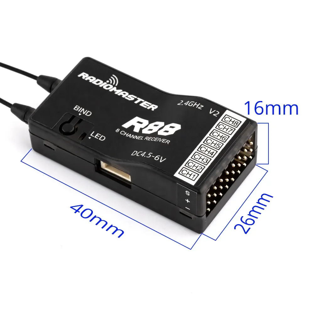 RadioMaster R88 V2.0 8 kanal S - Receiver Sbus 8Ch incelemesi ve fiyatı